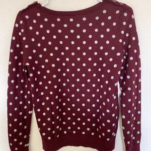 Loft Polka Dot Sweater Size M